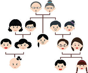 Genetics and Heart Disease Family Tree